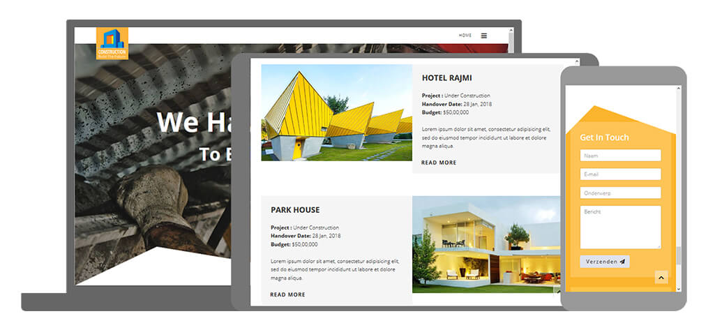 Construction - U-Page One Website