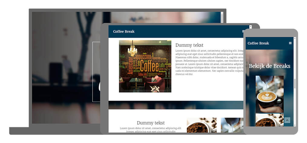 Coffee Break - U-Page One Website