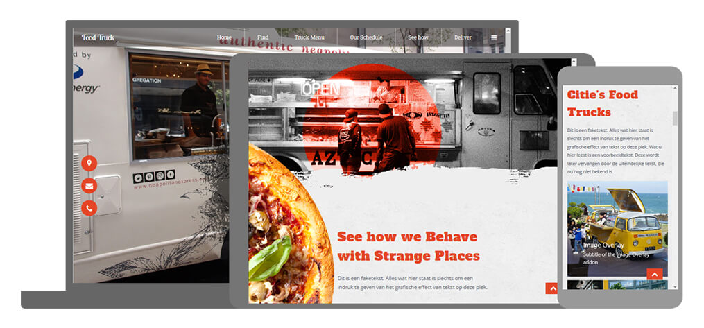 Food Truck - U-Page One Website